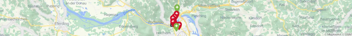 Kartenansicht für Apotheken-Notdienste in der Nähe von Urfahr (Linz  (Stadt), Oberösterreich)